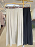 Summer Pleated Long Skirts With Belt